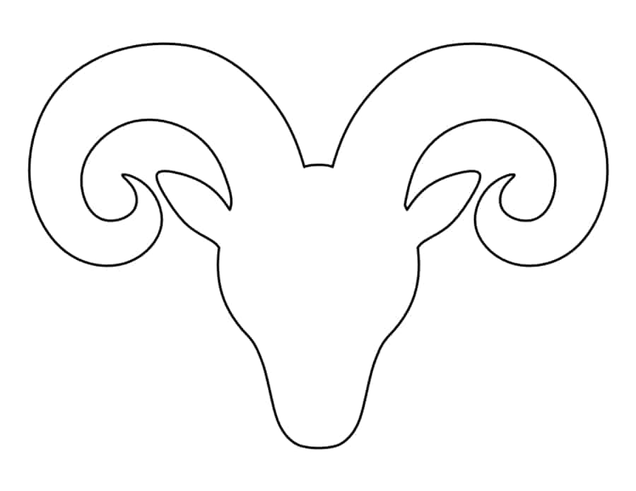 Ram Head Coloring Pages Pdf Free Vectors